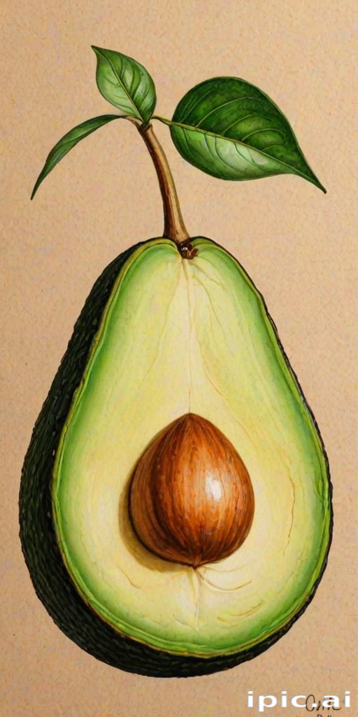avocado drawing