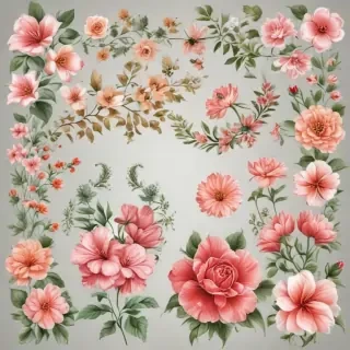 clipart borders flowers