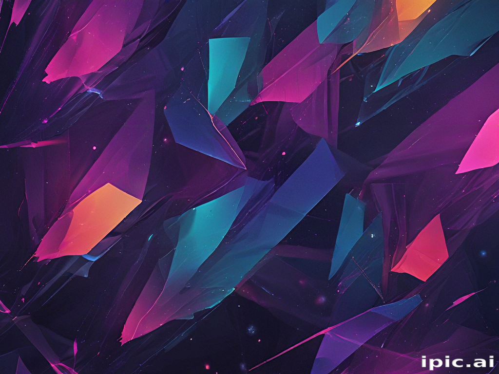 Vibrant Abstract Background with Colorful Geometric Shapes and Light ...