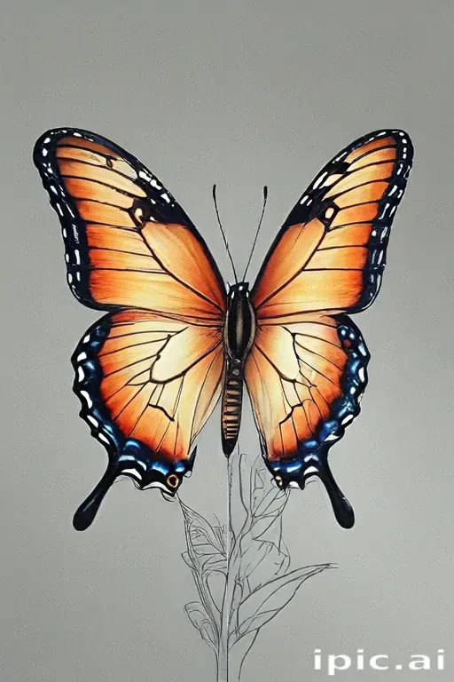 pictures of butterflies to draw
