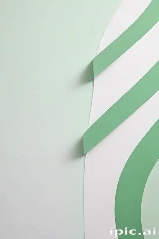 white and green background