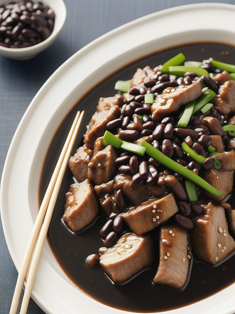 pork with black bean sauce