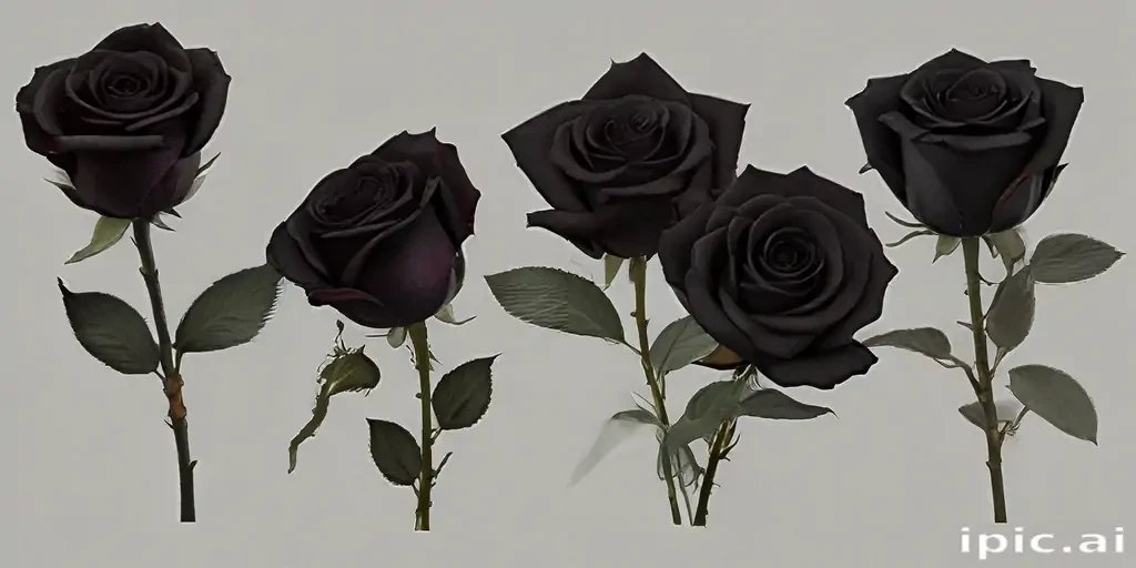 black roses png