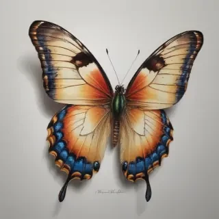 butterflies sketches