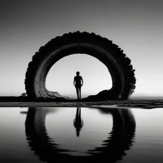 thank you in black and white