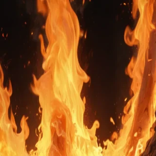 background with fire