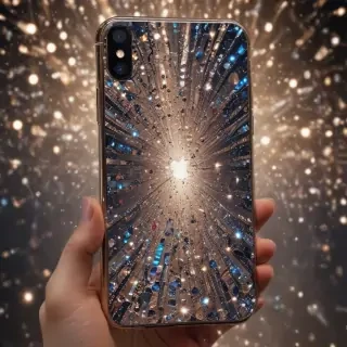 sparkly iphone background