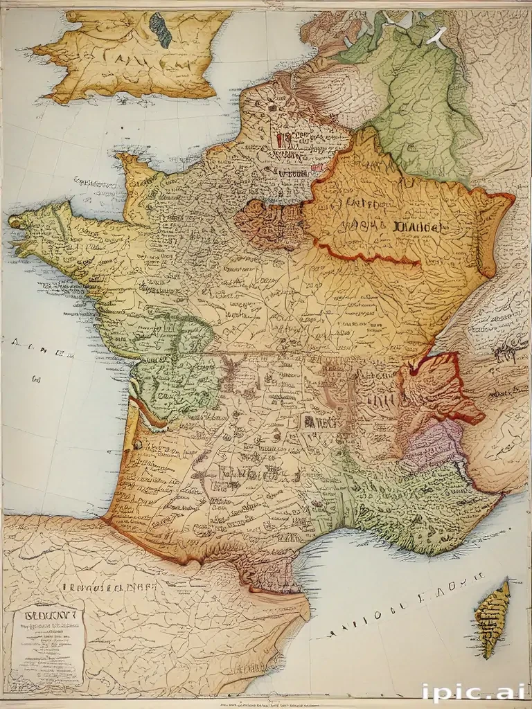 map of france