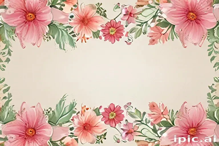 clipart borders flowers