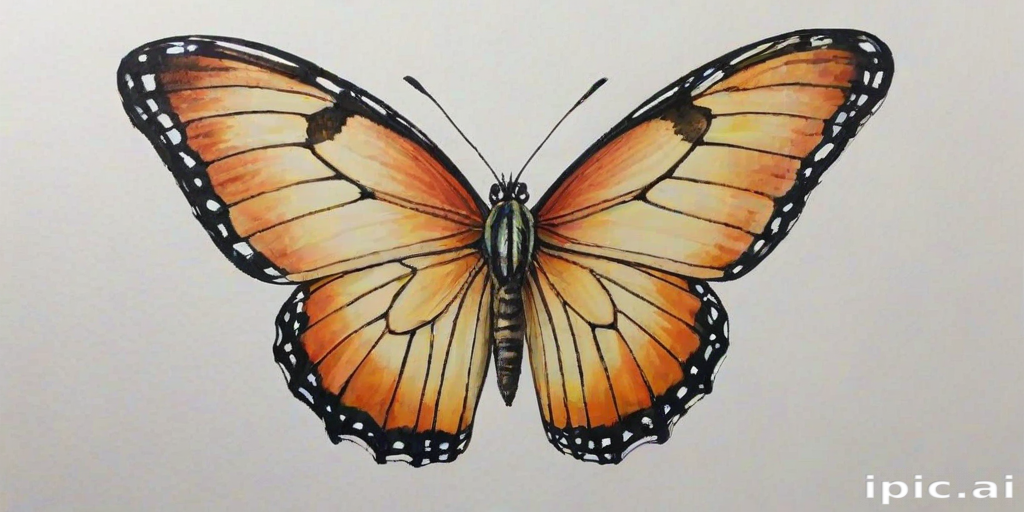 butterfly drawling