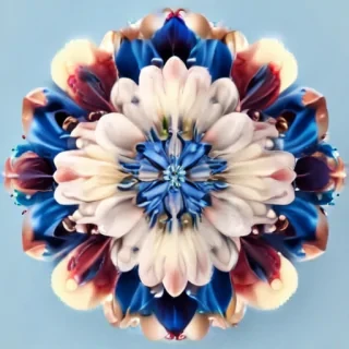 blue flower clip art