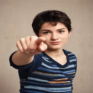 you pointing finger