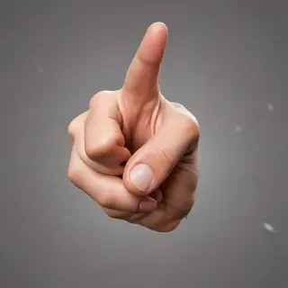 finger pointing png