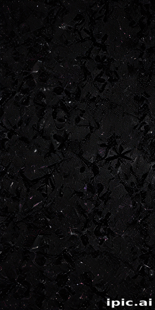 Abstract Black Texture with Subtle Color Variations and Intricate Patterns