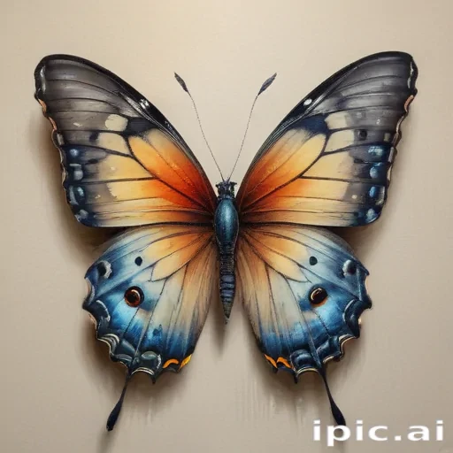 pictures of drawings of butterflies