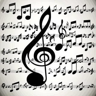background music notes png