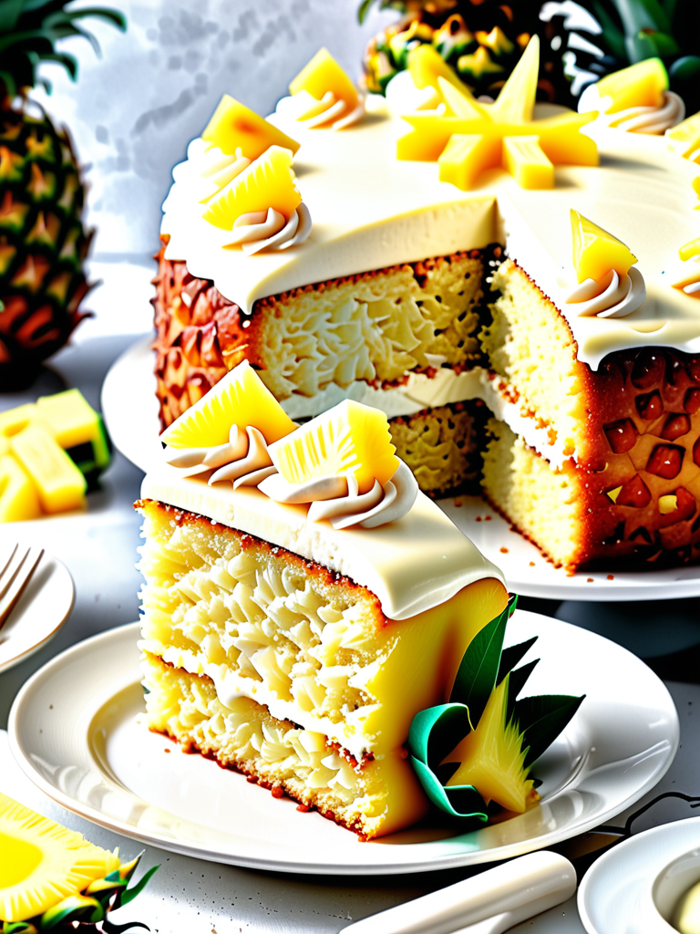 pineapple cake with cream cheese frosting