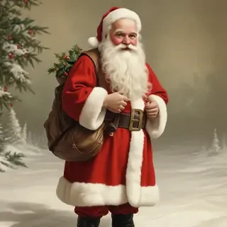vintage santa images free
