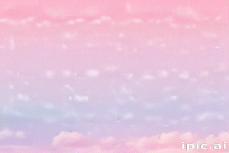 Soft Pastel Sky with Gentle Clouds in Shades of Pink and Blue