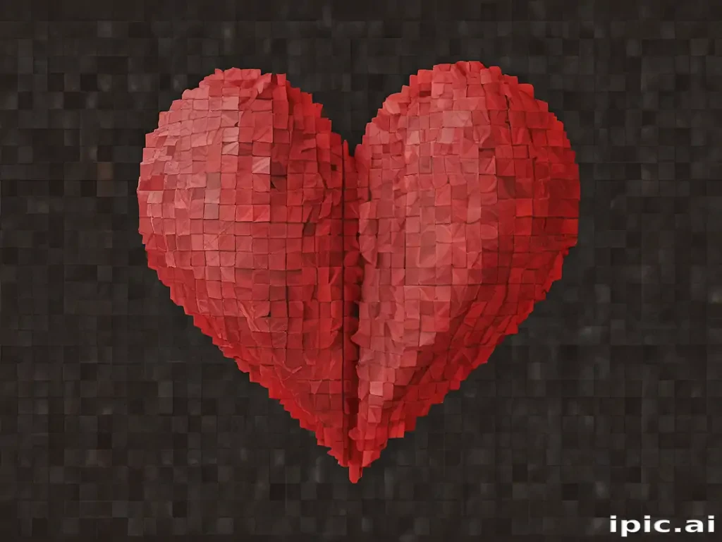 pixelated heart png