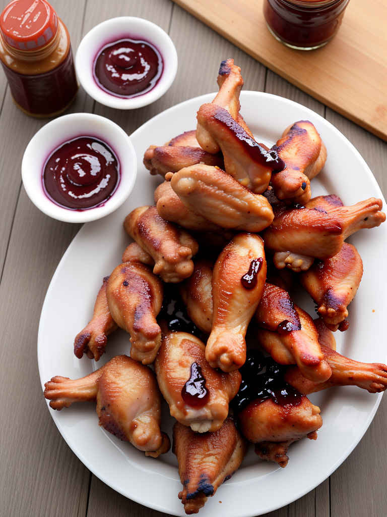 peanut butter and jelly chicken wings