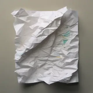 crumpled up paper