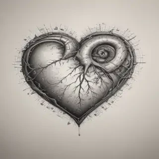 hand drawn heart