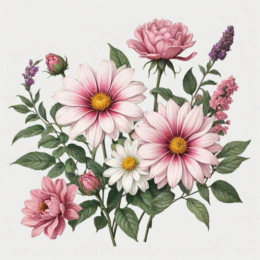 aesthetic flowers png