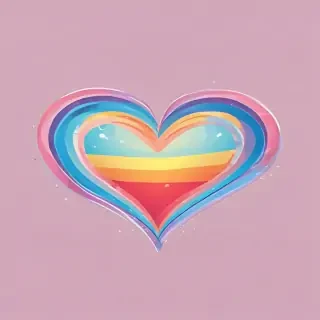 rainbow heart png