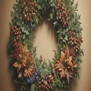 wreath drawing
