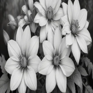 pencil drawings of flowers