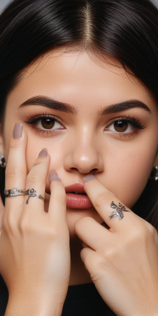 selena gomez finger tattoo