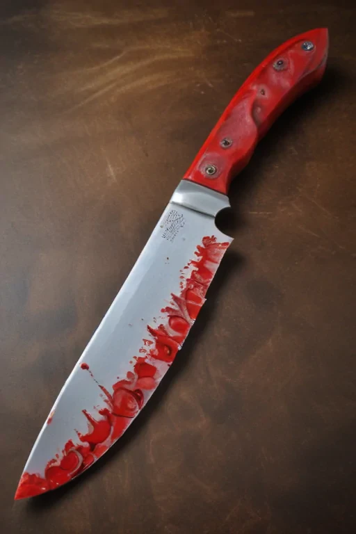 bloody knife aesthetic