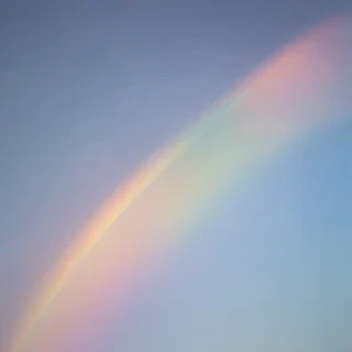 pastel coloured rainbow