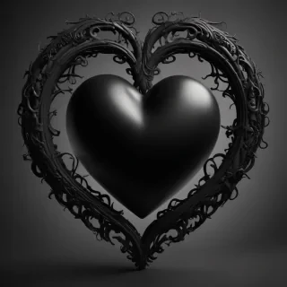 black heart image