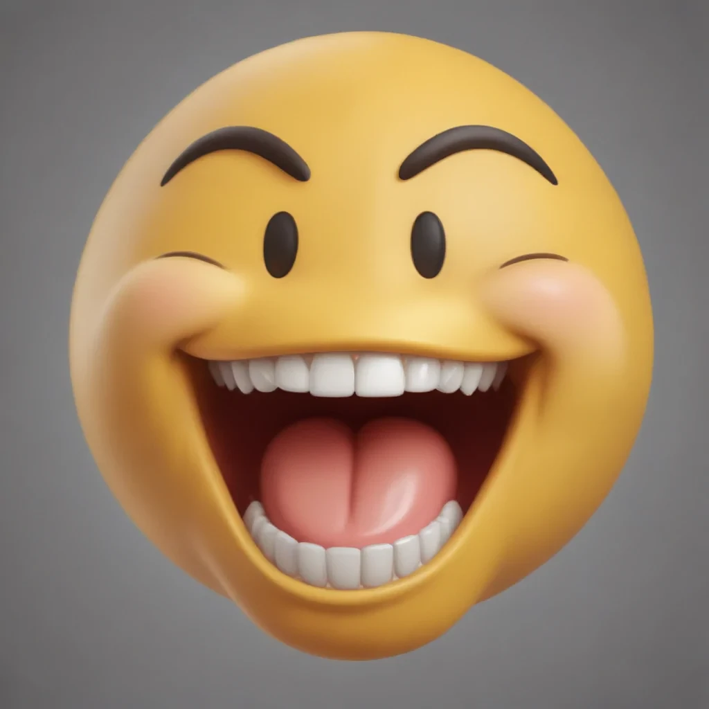 transparent laughing emoji