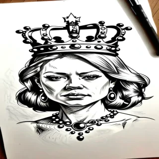 crown drawing