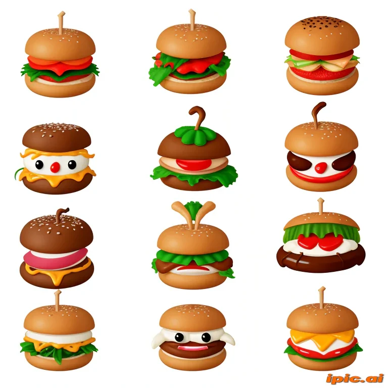animated food