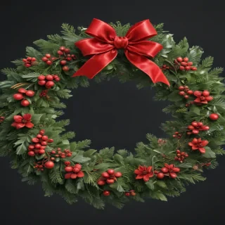 christmas wreath clip art