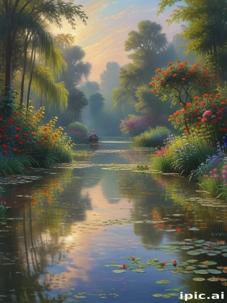 monet painting wallpaper
