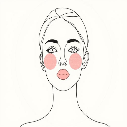 Create a minimalist line art portrait of a face featuring soft geometric shapes in pastel colors, with a large circular background resembling the sun, use a Canon EOS R5 with a 50mm f/1.2 lens at f/2.8, 1/125s shutter speed, ISO 100, shot in natural light to enhance image quality.