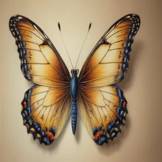 drawing butterflies