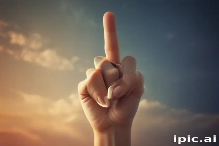 middle finger background