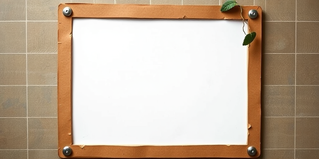 Photograph an empty square image set within an old-fashioned photo border, using a Canon EOS 5D Mark IV, 50mm lens, aperture f/1.8, ISO 100, in soft natural light with a shallow depth of field for a vintage look.
