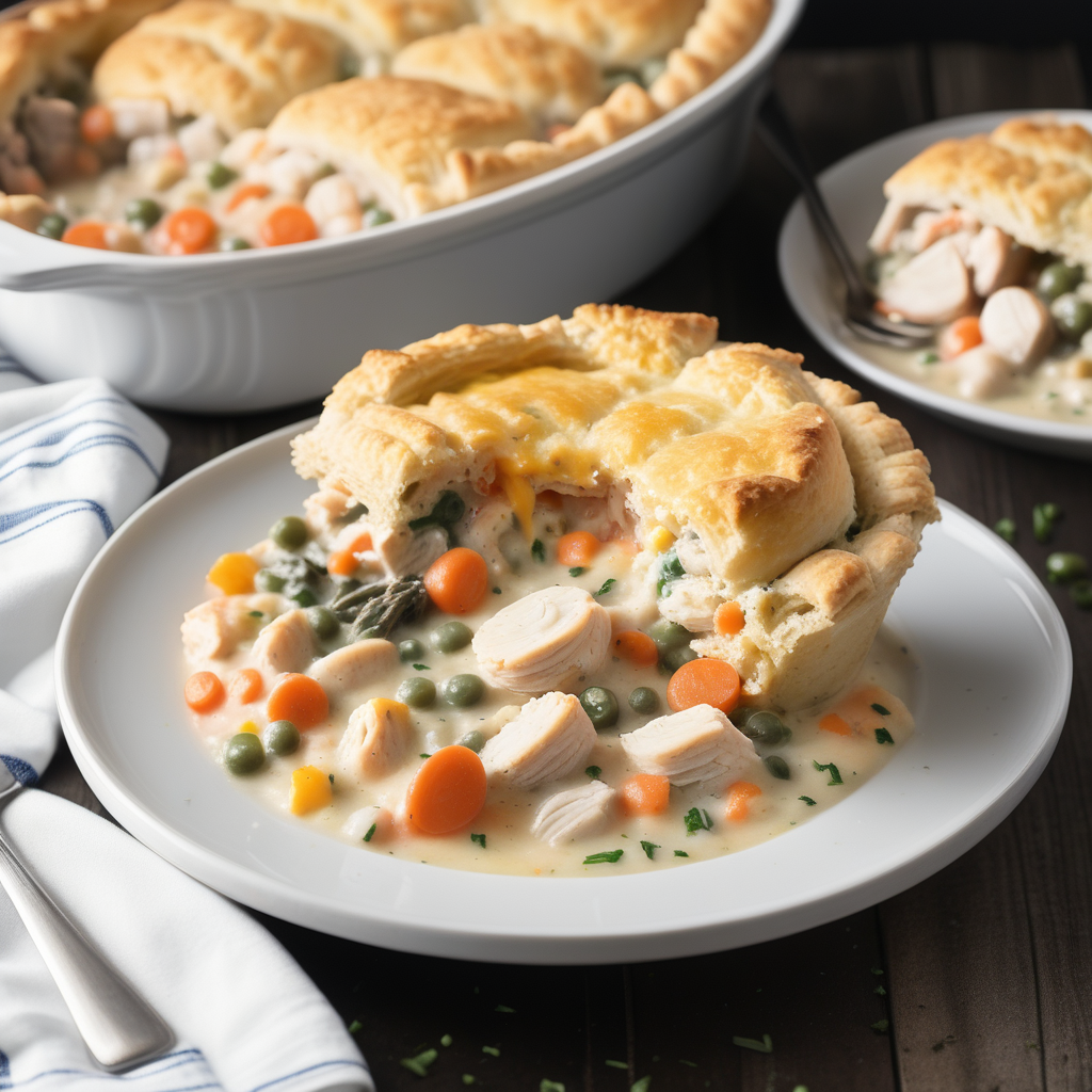 cheddar bay biscuit chicken pot pie
