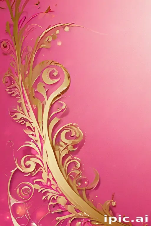background pink and gold