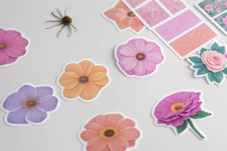 aesthetic flower stickers