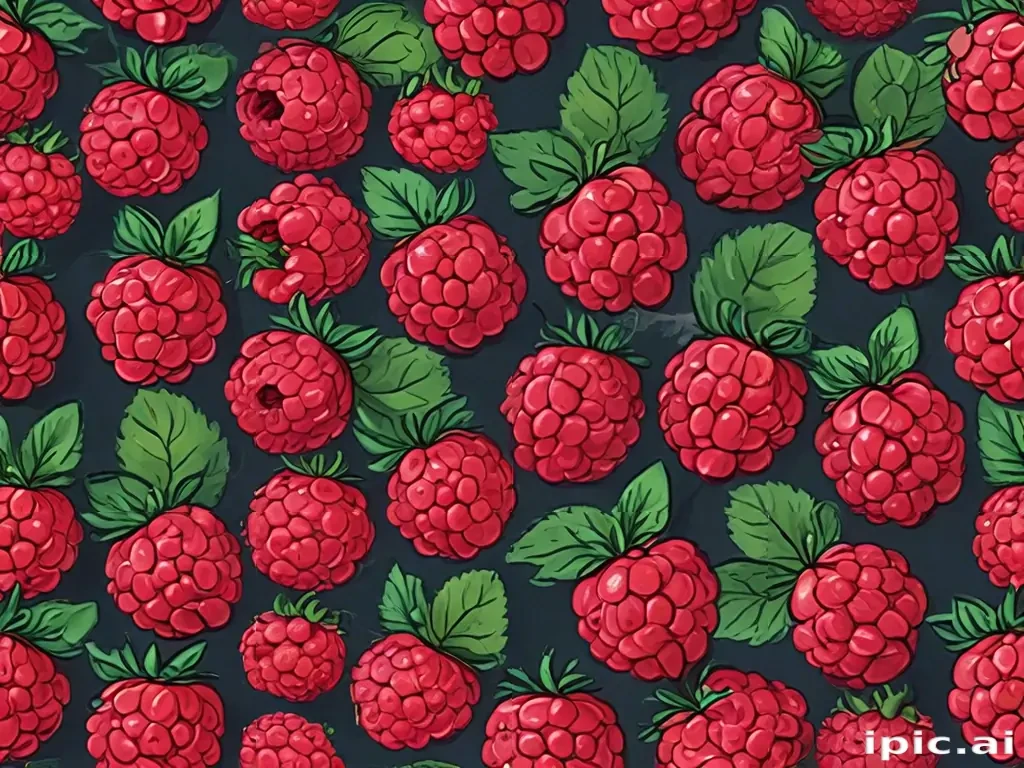 cartoon raspberry