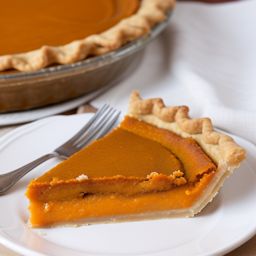 sweet potato pie on graham cracker crust