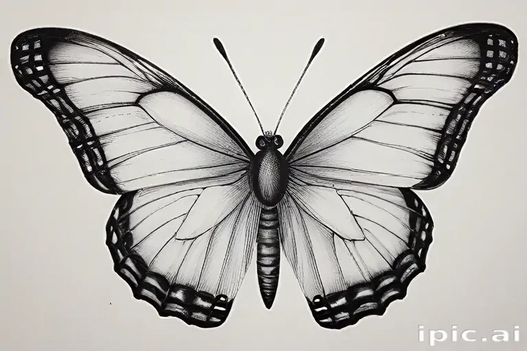 picture of a butterfly drawing